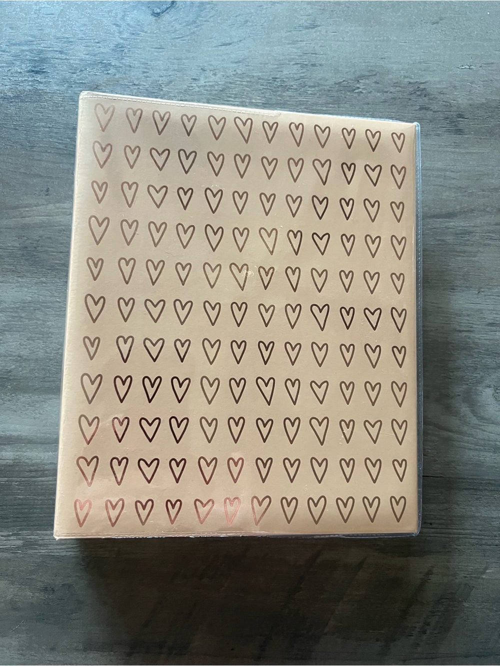 Hearts photo album, holds 200 4x6 photos